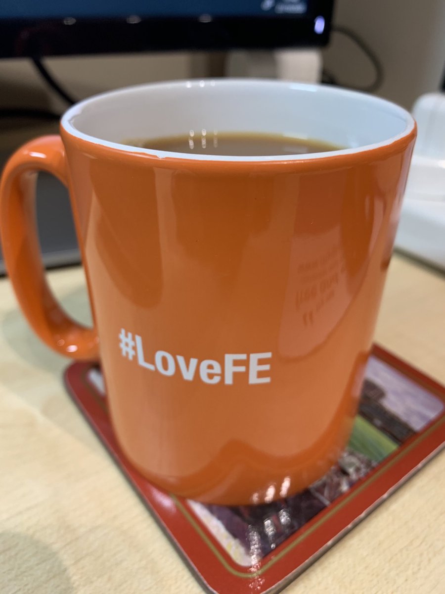 Morning cuppa (no3) in @GatewayQuals mug appropriately finished with #LoveFE for celebrating #LoveOurColleges week. Pssst .....Is it too early for a biscuit? https://t.co/IjQhUU362E