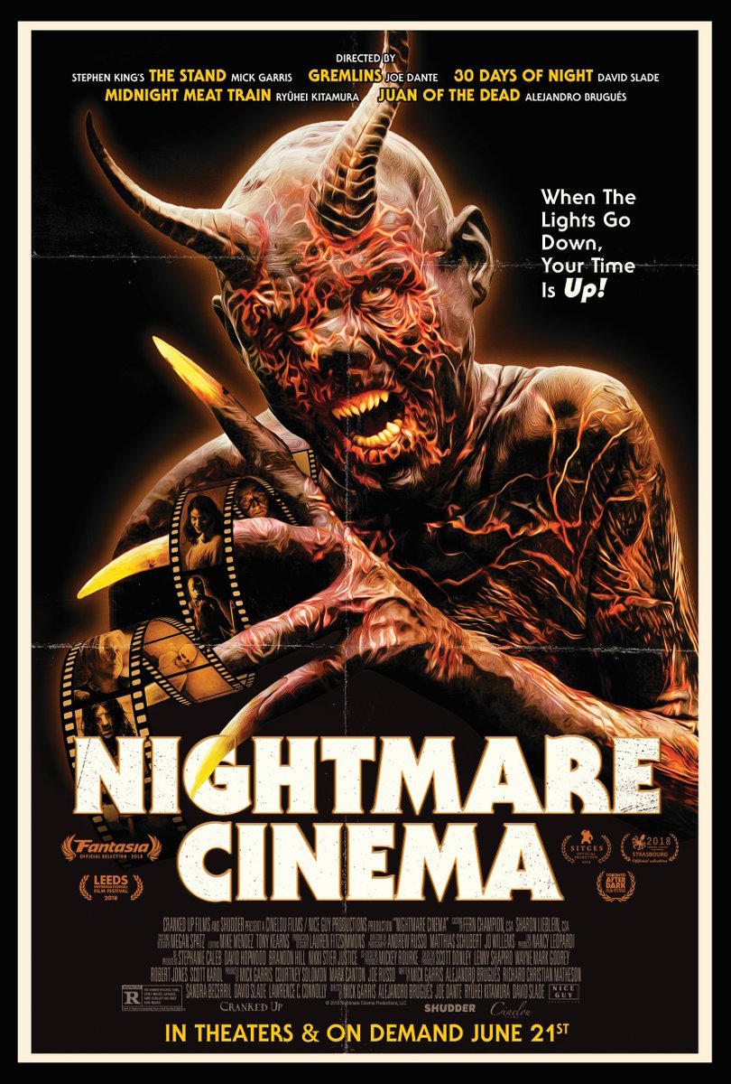 Nightmare Cinema:Solid horror anthology MC'd by Mickey Rourke as "The Projectionist"