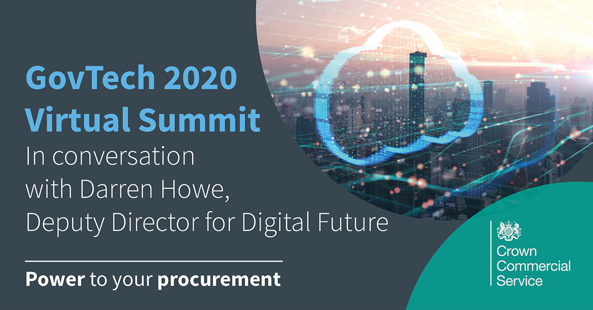 gov_procurement's tweet photo. To celebrate #GovTech2020 taking place today, Darren Howe, our Deputy Director for Digital Future sat down with @GovNetTech to talk all things #GCloud. 

Read the interview here https://t.co/ppi3FX27NF - if you’re joining the event, visit our page to speak to our experts. https://t.co/WLPdZn9I8J