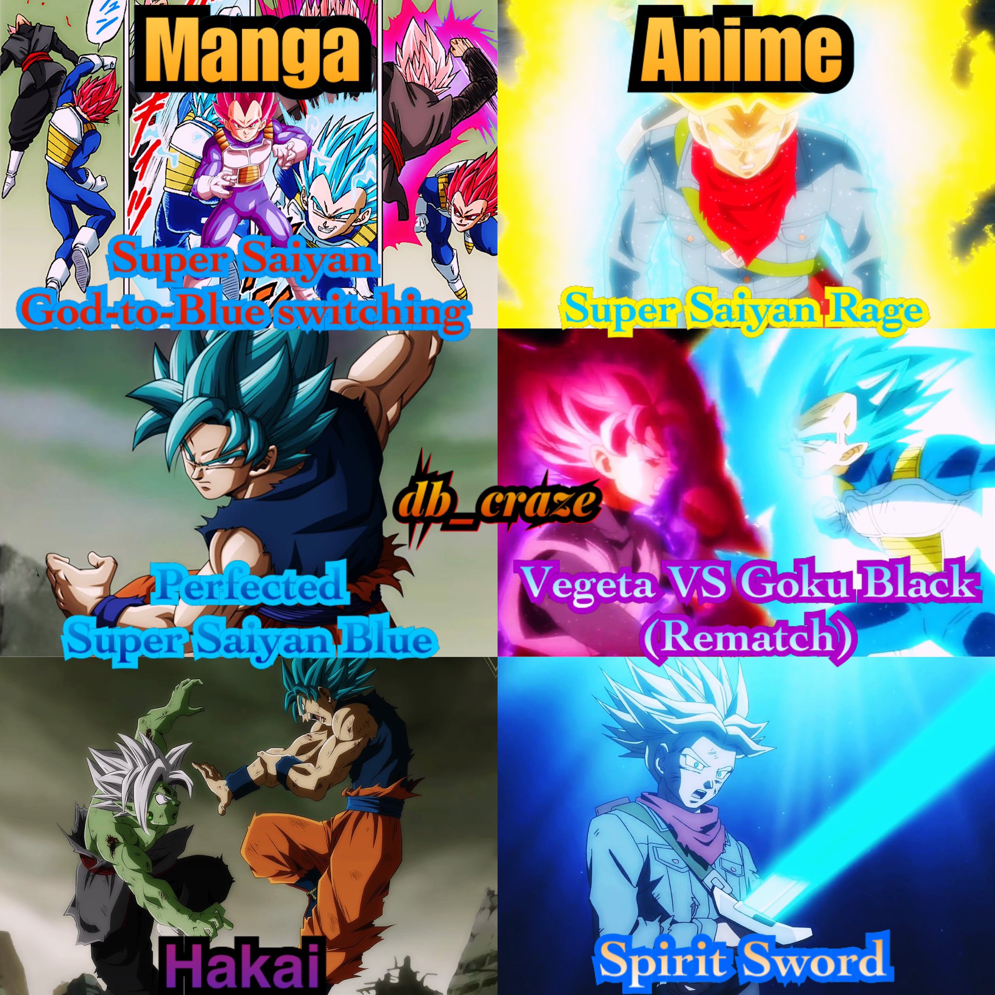 SAGA GOKU BLACK MANGA VS ANIME!!! (TODAS AS DIFERENÇAS) Dragon