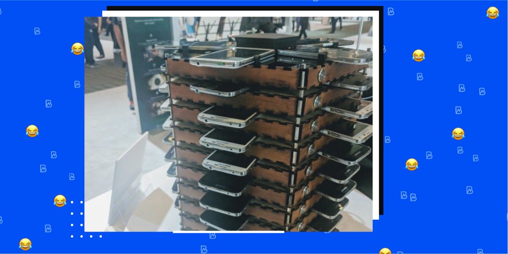 binaryx_en's tweet image. #Samsung turned 40 Galaxy S5s into a #Bitcoin #mining rig