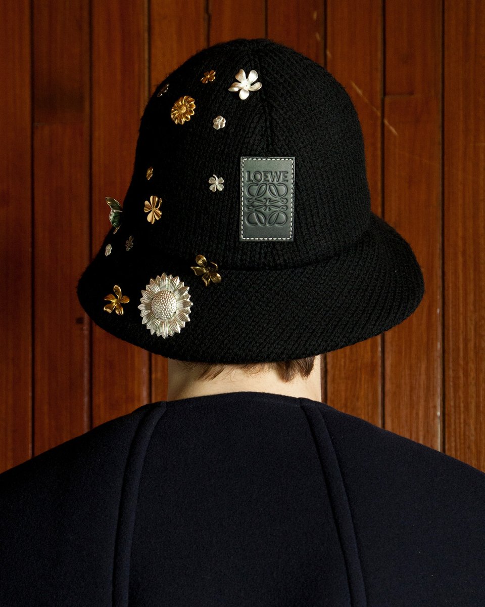 loewe leather bucket hat