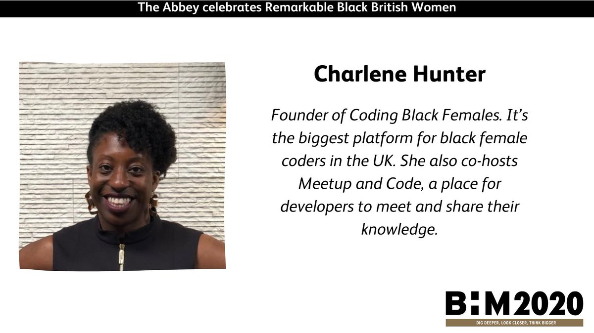 Today in celebration of #blackhistorymonth we celebrate Charlene Hunter