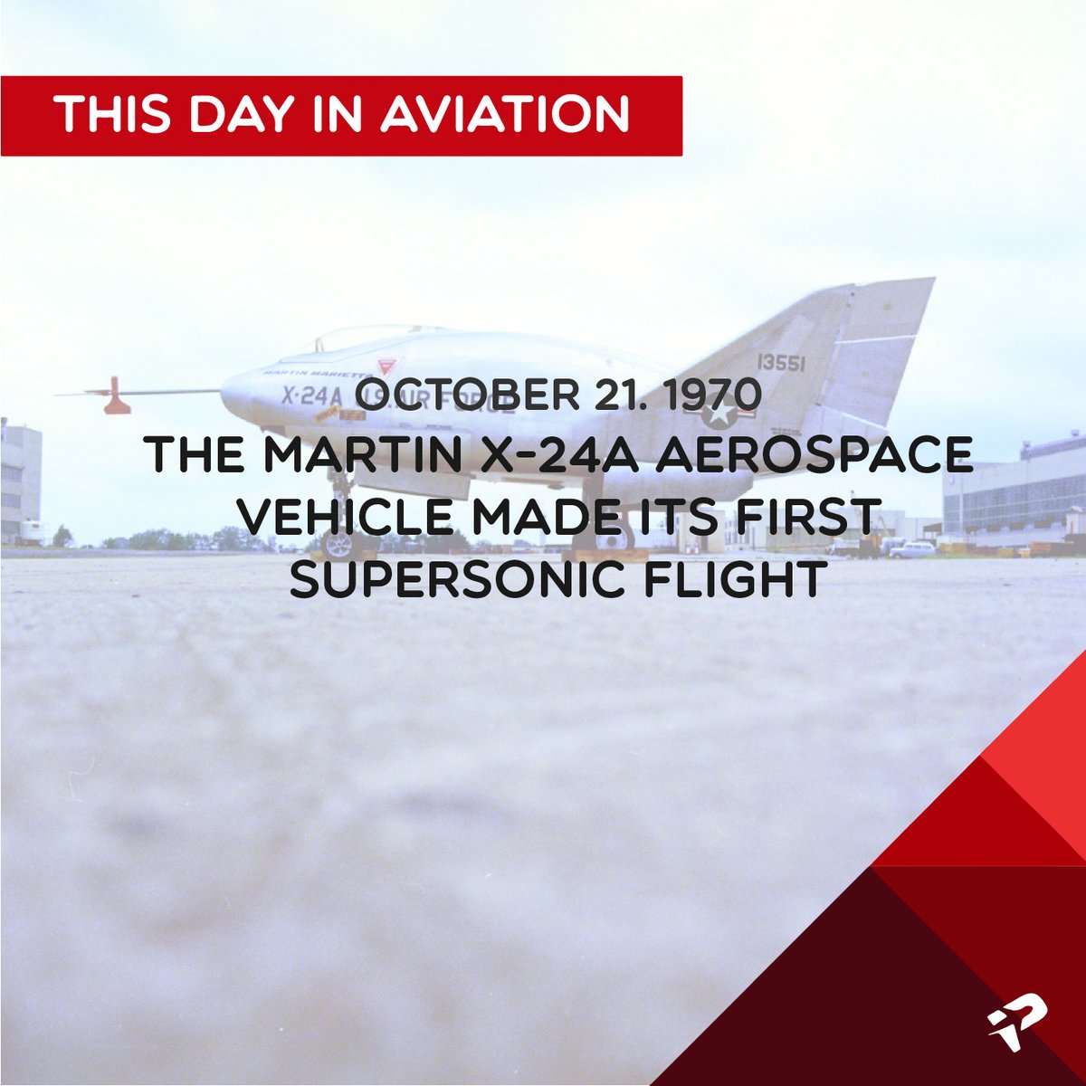 October 21, 1970 (USA): The Martin X-24A aerospace vehicle makes its first supersonic flight.
#AviationTrivia #Aviation #AviationFacts #AviationDaily #AviationLover #ProdigyAviaSolutions #AviationHistory https://t.co/aoiJ9lzxow
