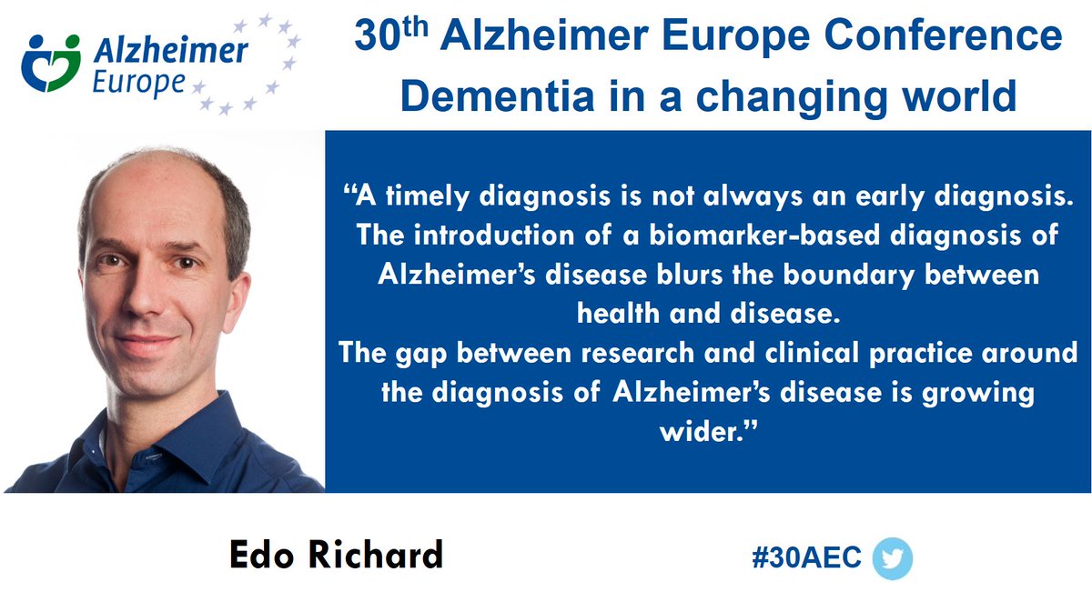 AlzheimerEurope's tweet image. #30AEC Meet the speakers: Edo Richard of @Radboud_Uni is speaking at the @AlzheimerEurope Conference “Dementia in a changing world” about #ethicalissues linked to the disclosure of #diagnosis