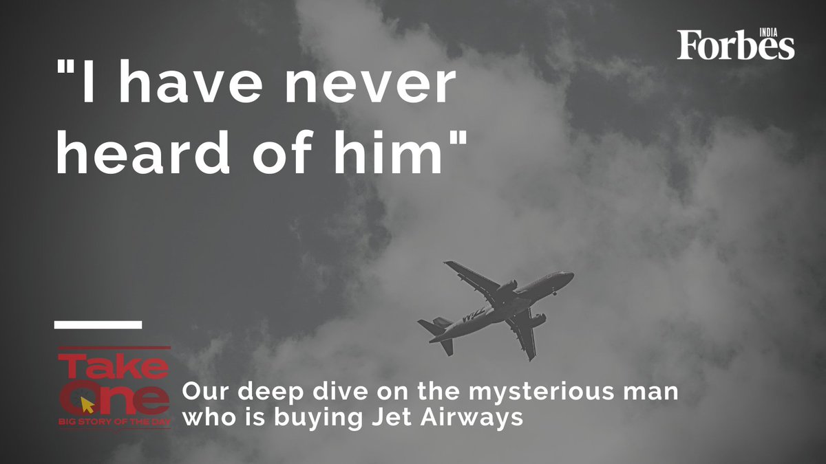 #TakeOne | Dubai's business circle is very small, and everybody knows everybody. But noone seems to have heard of Murari Lal Jalan, the man who is buying Jet Airways. We trace his journey from Ranchi to Tashkent via Dubai
https://t.co/Qen56jzFz1 https://t.co/doKKXsmL1S