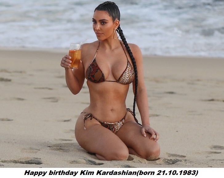 Happy birthday Kim Kardashian(born 21.10.1980)  