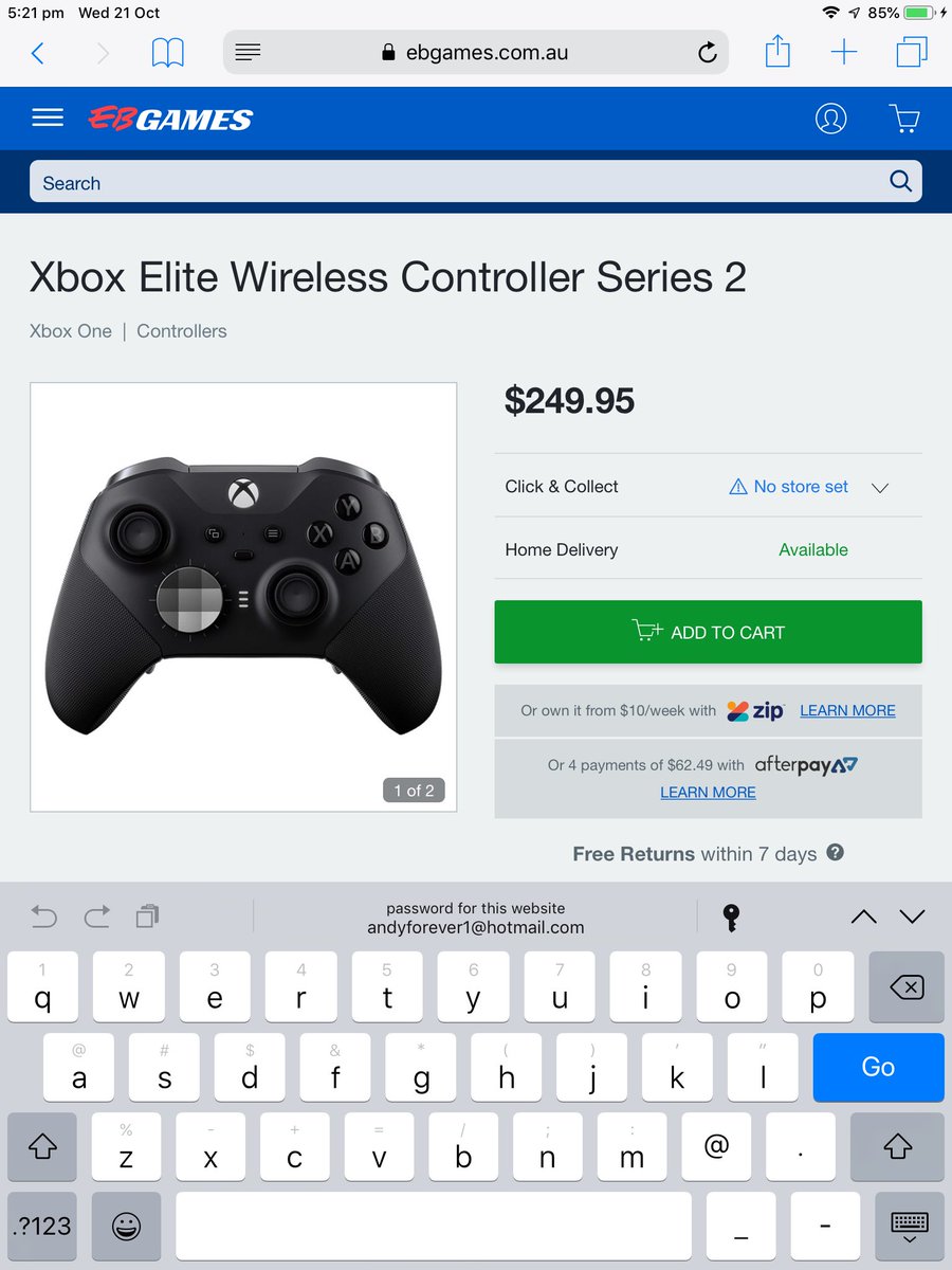 eb games xbox elite controller