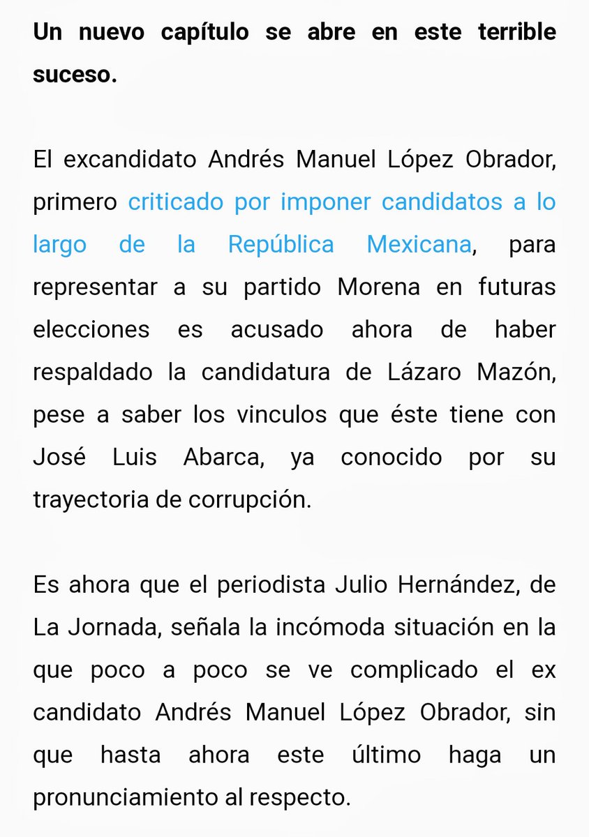 3.-  @lopezobrador_ apoyo en su momento la candidatura de Lázaro Mazón para la gubernatura de Guerrero, Lázaro Mazón amigo de José Luis Abarca.