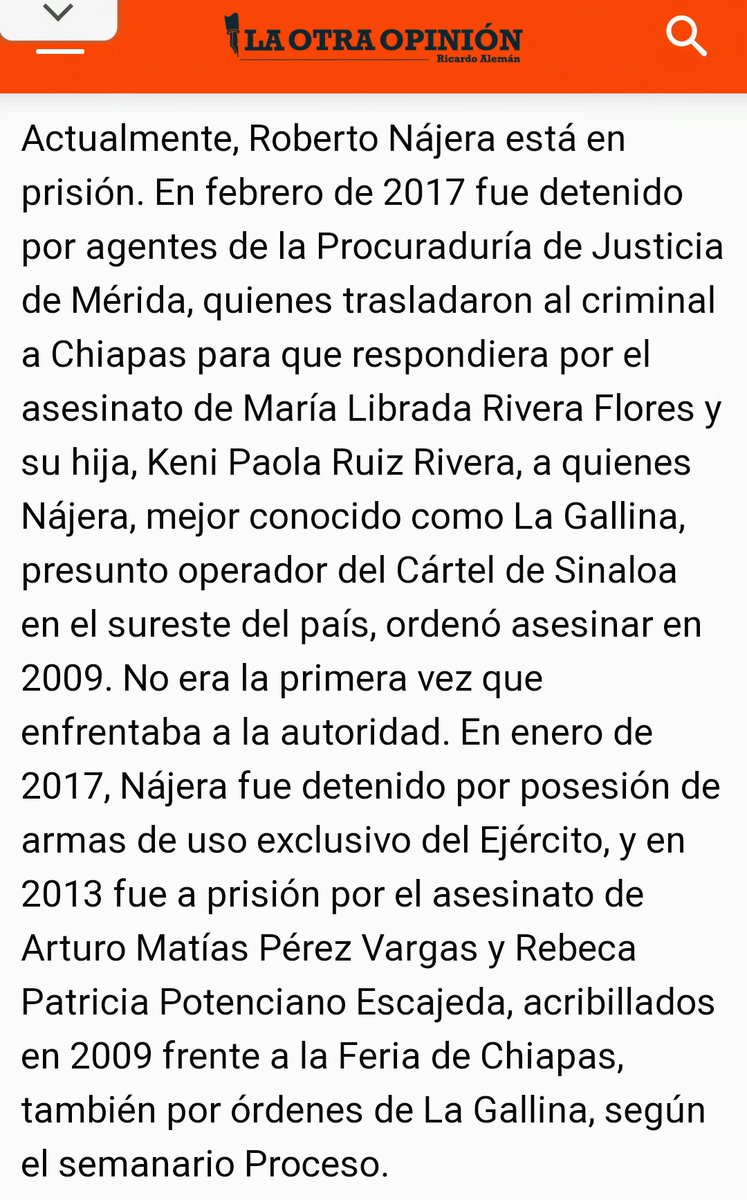 8.- Nájera actualmente está en prisión, el y su esposa Zaida Leaños son oriundos del mismo municipio en el que se ubica el rancho "La Chingada" el hermano de  @lopezobrador_ le arrendaba a Zaida Leaños un inmueble, hasta la sobrina de  @lopezobrador_ era novia de un narco.