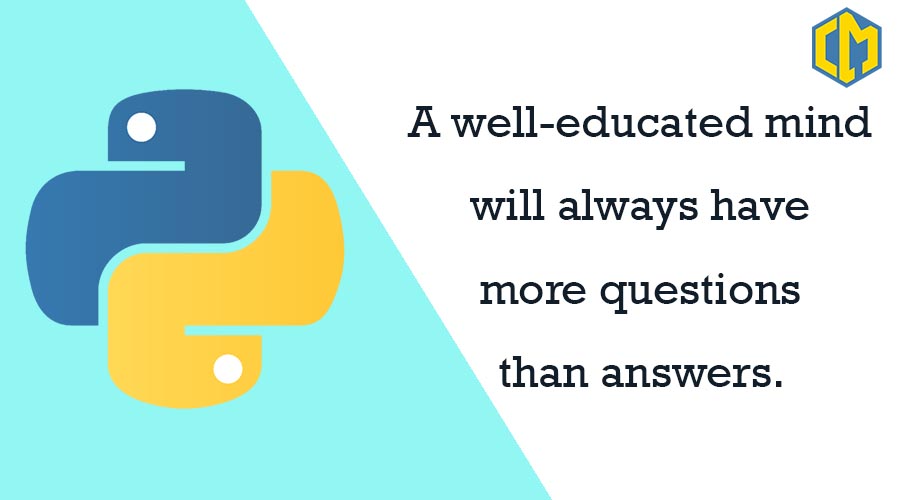 CoderMask's tweet image. 👉A well-educated mind will always have more questions than answers. (Helen Keller)👈

#codermask #python #pythonprogramming #skill #upgrade #Training #OnlineClass
