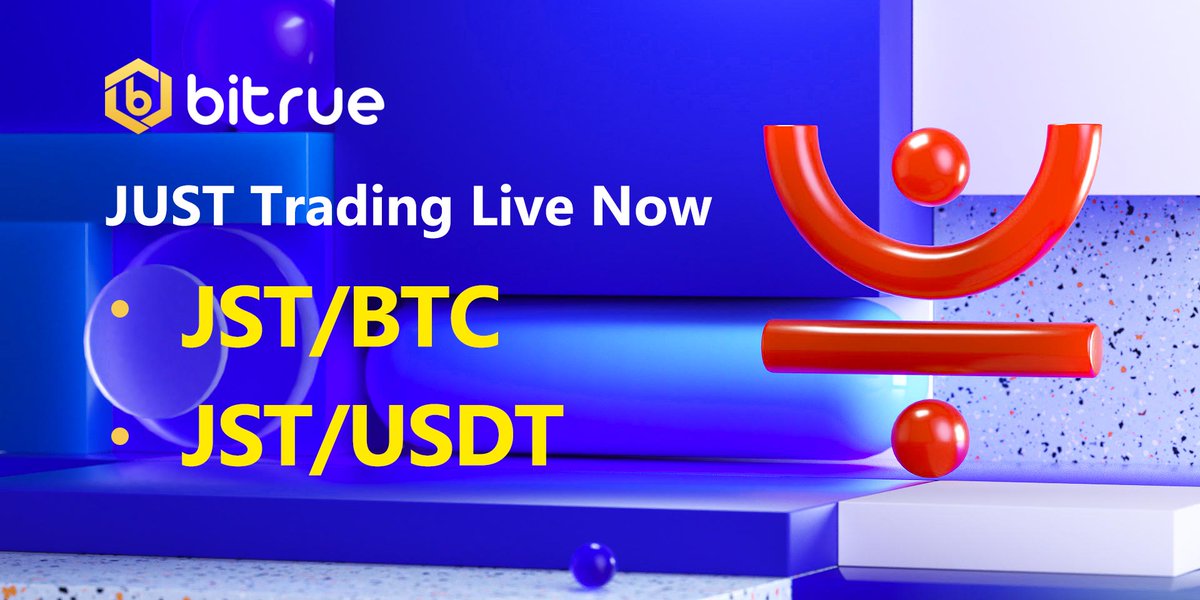 BitrueOfficial's tweet image. Trading for $JST JUST token is now live on Bitrue! This token on the TRON $TRX network is powering a wide range of #DeFi services, and can be in your hands today by trading for it on our $USDT and $BTC pairs. @justinsuntron @Tronfoundation

Trade @ bit.ly/34h4bQv