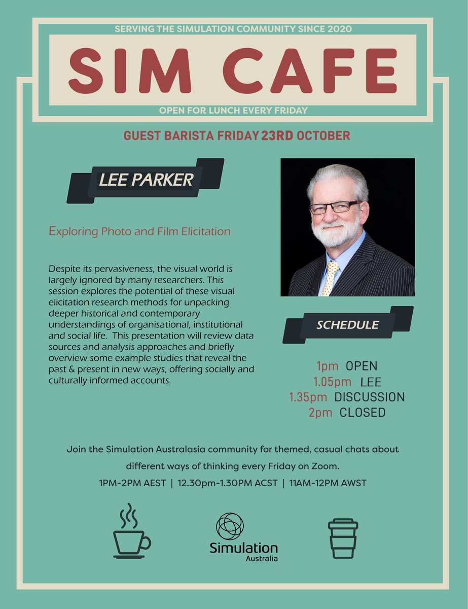 SimAustralasia's tweet image. Join us in the Sim Cafe this week with special guest Lee Parker
Register here ow.ly/XQH450BVPZw