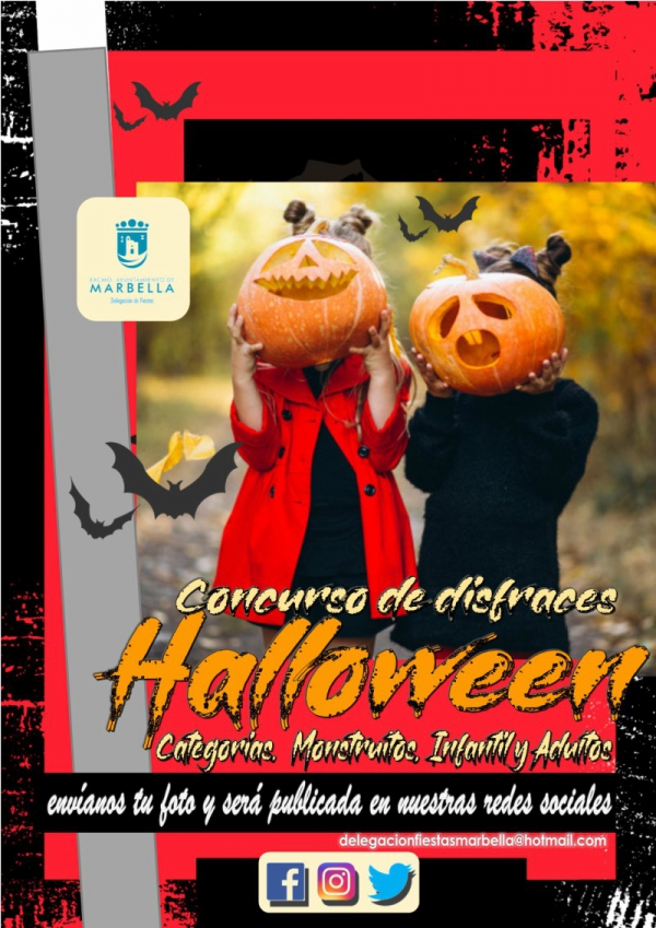 ¿Os gusta disfrazaros? ¿Disfrutáis de Halloween en familia?

Entonces, este concurso es para vosotros:
marbella.es/web/fiestas/co…

En el <a href="/Ayto_Marbella/">Ayto. Marbella</a>, están esperando vuestras fotos...¡Ánimaos!

#Halloween #Disfraces #octubre #Guadalmina #Marbella #family #familia