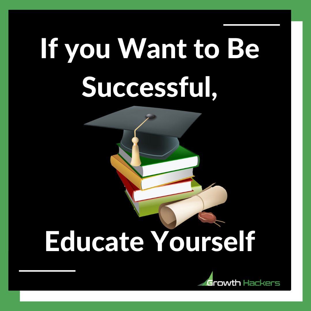 If you Want to Be Successful,
Educate Yourself
#Education #Successful #Books #Reading #Success #EducationNeverDies #Learn #Learning https://t.co/VEsXSL0N7i