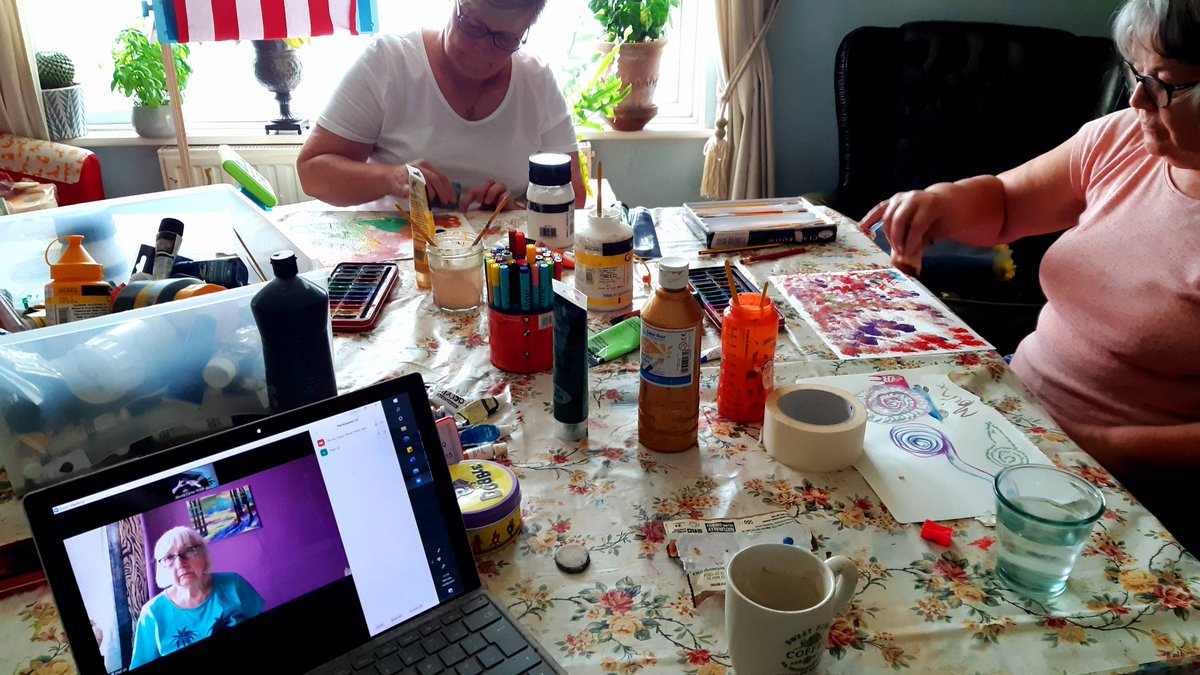 LearnShine's tweet photo. Soooooo can't wait for blimmin' Covid to take a hike so that the whole gang can be together in person again!โค๐
๐จ #learntoshine #arttherapy #Covidtimes #missingcontact https://t.co/HIvJdCzLNv