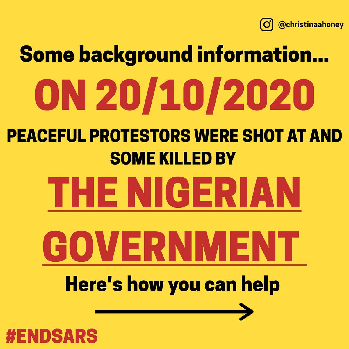 BACKGROUND INFO...  #EndSARS  