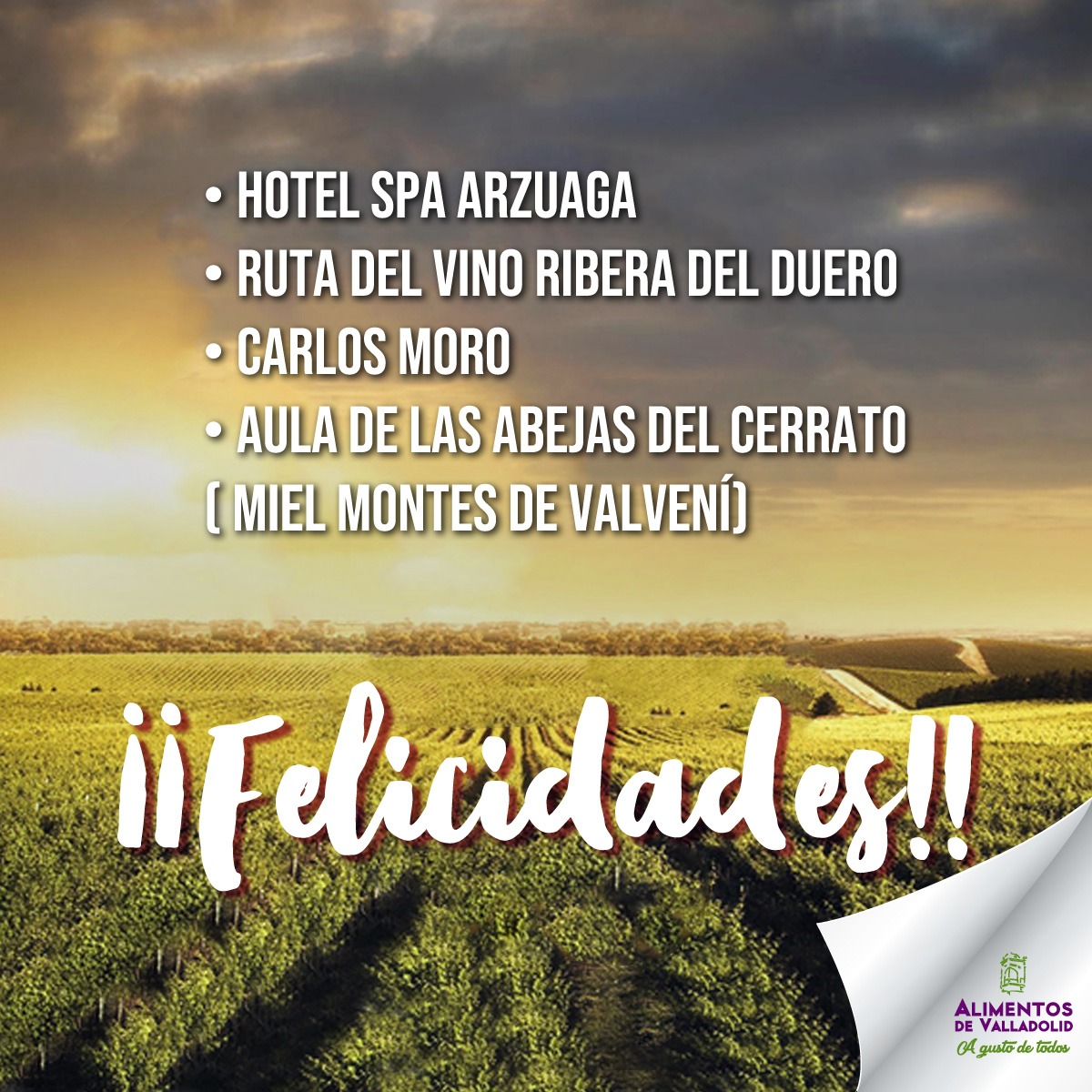 ¡Ya  tenemos los premiados de los V premios de enoturismo Rutas del Vino de España! Enhorabuena a todos los ganadores, y una más especial para <a href="/HotelArzuagaSpa/">Hotel Arzuaga Spa</a> <a href="/RutaVinoRibera/">RutaVino RiberaDuero 🍇</a> @CarlosMoroRioja #mielmontesdevalvení
.
.
<a href="/Dip_Va/">Diputación de Valladolid</a> 

ow.ly/2Jlk50BYlL7