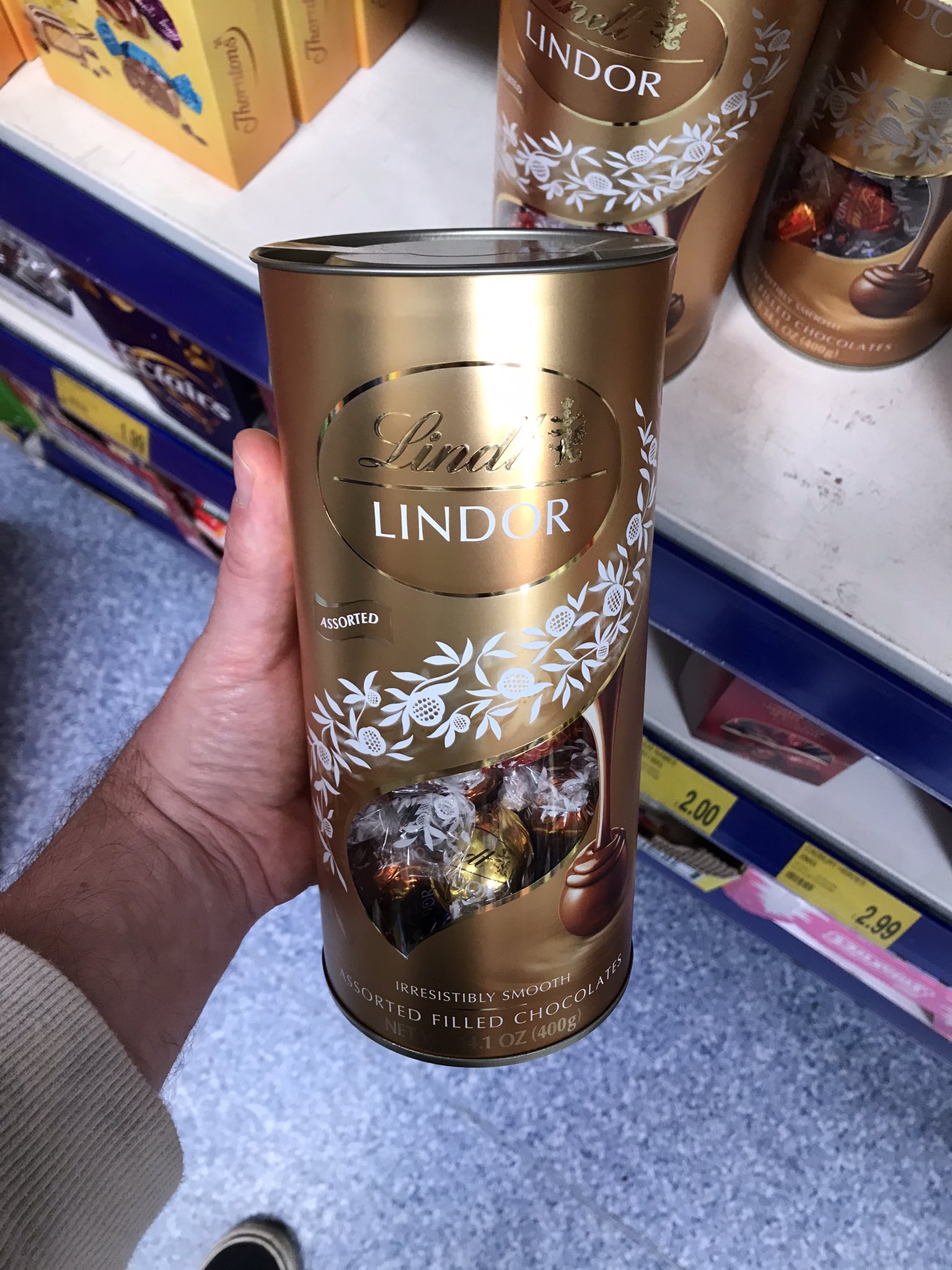Lindt - Lindor Tube Assorted 400 g