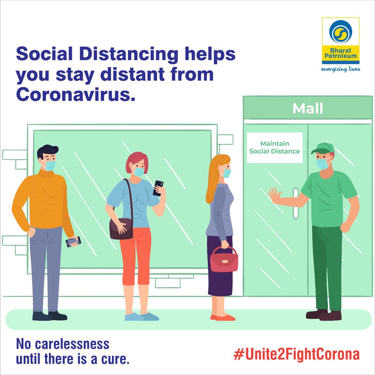 Stay Protected from #Coronavirus
Wear a Mask, Follow Social Distancing, Wash Your Hands
#NoCarelessnessUntilThereIsACure
#Unite2FightCorona
@BPCLimited https://t.co/8gkBhT8QBU