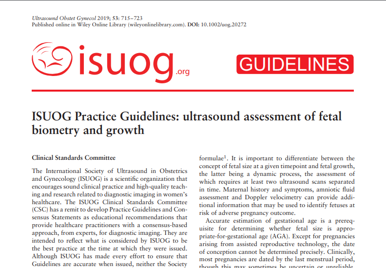 ISUOG develops free access international Practice Guidelines and Consensus Statements to assist health care professionals in obstetrics and gynecology with maintaining the highest possible clinical practice standards for our speciality. https://t.co/fbOw2AijR7 #LoveUltrasound https://t.co/9JSKbToLeO