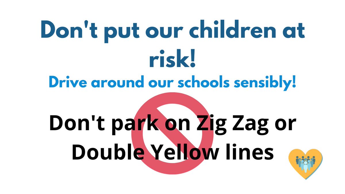 GCParentsGroup's tweet photo. Please park safely at school when collecting or dropping off. Keep zig zags and double yellows clear 🚸🚗
Don't add to the problem 🚫#KeepYourChildSafe #RoadSafety #KeepOurSchoolsSafe #DriveSensibly 💛 https://t.co/T77AvNC2Yi