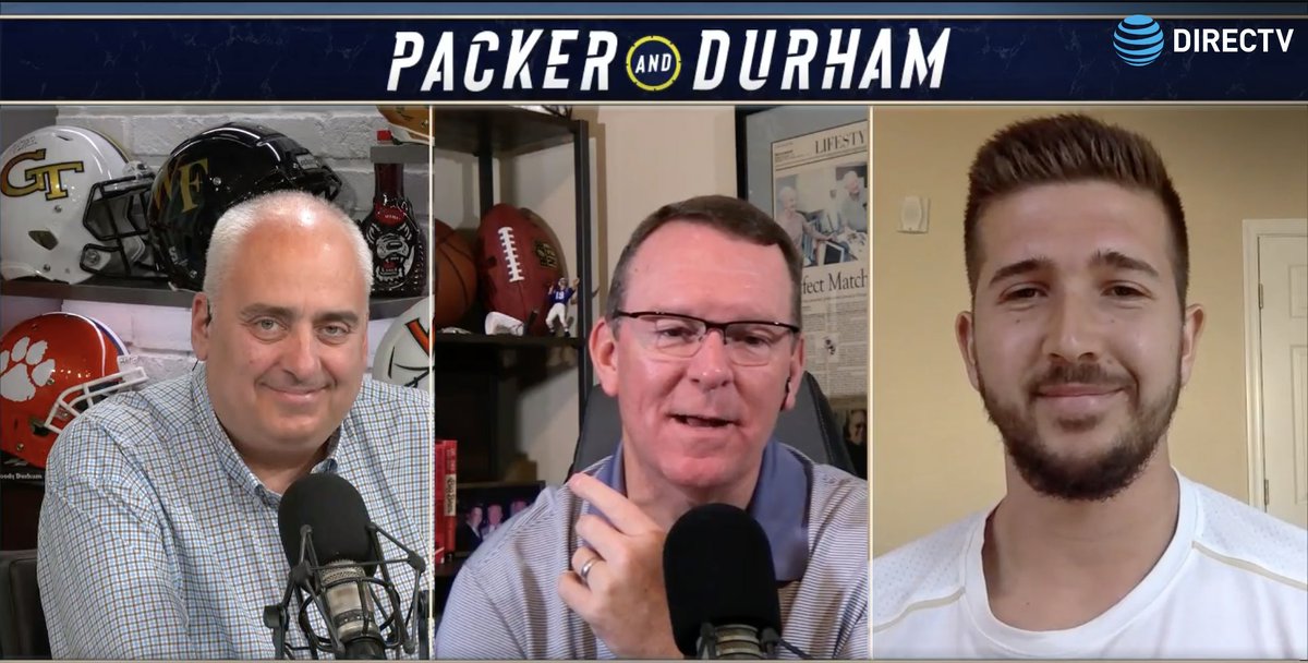 WakeMSoccer's tweet image. Thanks for having Andrew on #PackerAndDurham this morning, @accnetwork! 

#GoDeacs 🎩