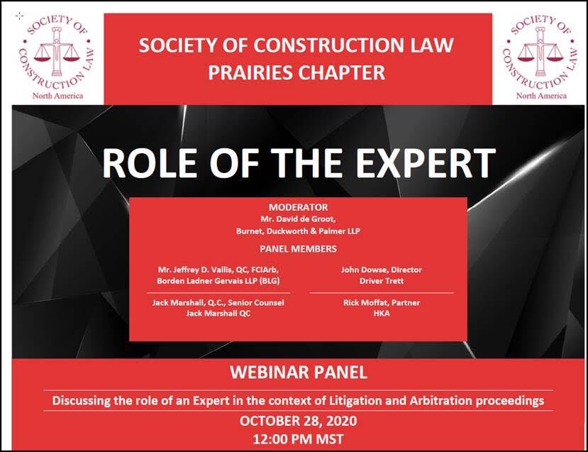 Join our upcoming webinar on 28 October 2020 on the Role of the Expert scl-na.org/events/role-ex…