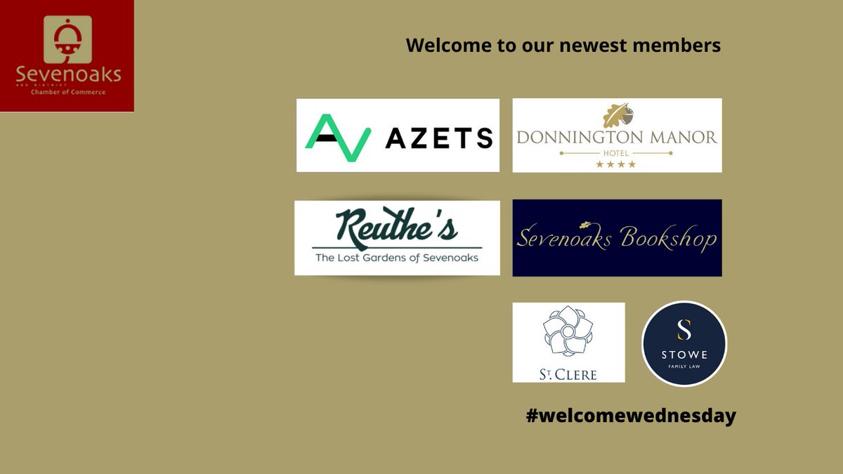 #welcomewednesday to our newest members! We are a vibrant and growing Chamber with members in many different business sectors across the #Sevenoaksdistrict and surrounding areas - why don't you get involved 
 #networking #logos #joinus