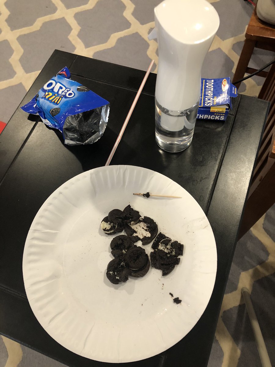 CazzolaClass's tweet photo. Cookie experimenting at home! We planned yesterday and gathered our materials to show how weathering and erosion effect the earth and our cookies represented the rocks! Our rocks broke down from the wind, water, and demolition. @WeAreMPSD https://t.co/2ElLjx9l3V
