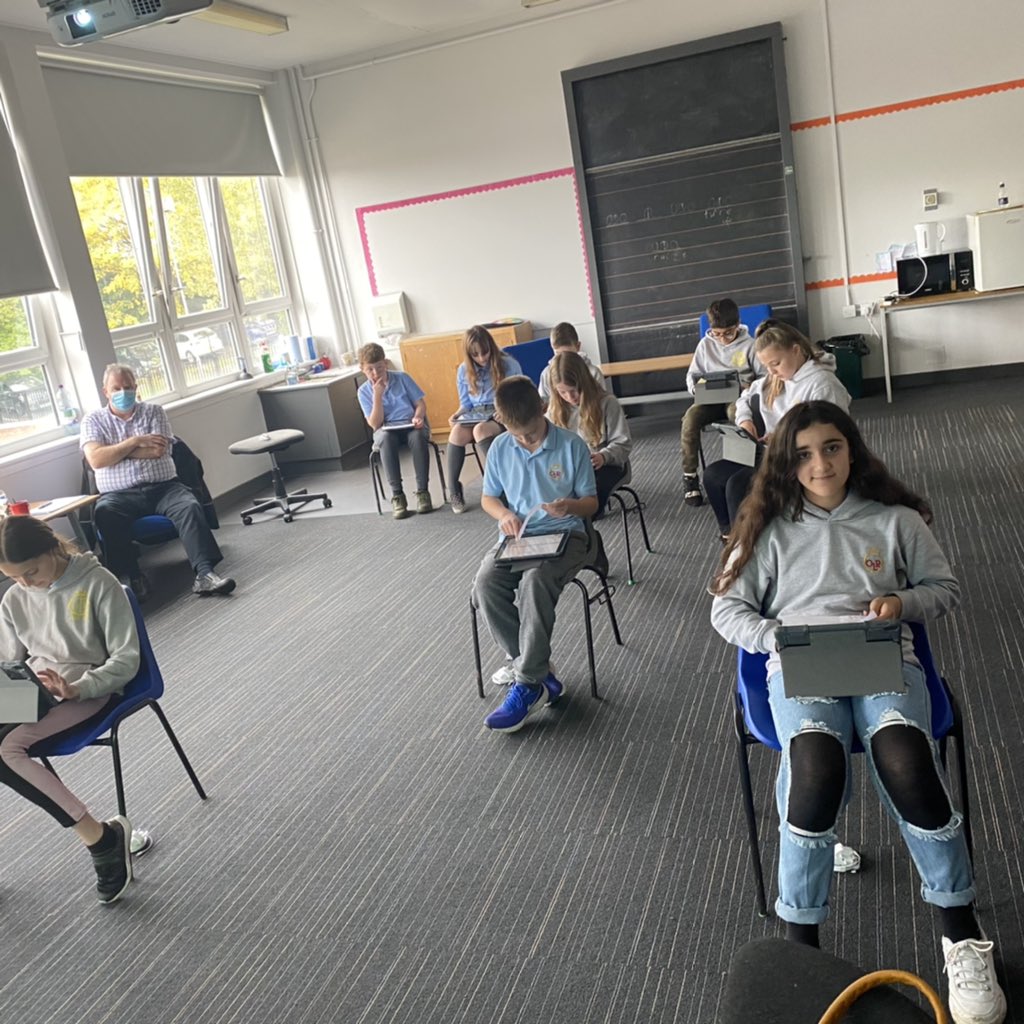 OLRprimary's tweet photo. P7 iPad deployment under way with Mrs Wilson today! Iβve never witnessed the P7 children so quiet π #deploymentday #newipads @DL_for_All @GlasgowRTC https://t.co/vRQ39x4Aat