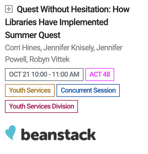 beanstackapp's tweet photo. Shoutout to clients Robyn Vittek (@MtLebLibrary), Jennifer Knisely (@altoonalibrary), Jennifer Powell (@Tyrone_Library)! Tune in to their session LIVE at 10am est. 👋 to Corri Hines too! #PaLa2020 https://t.co/NgUNCGVMB2