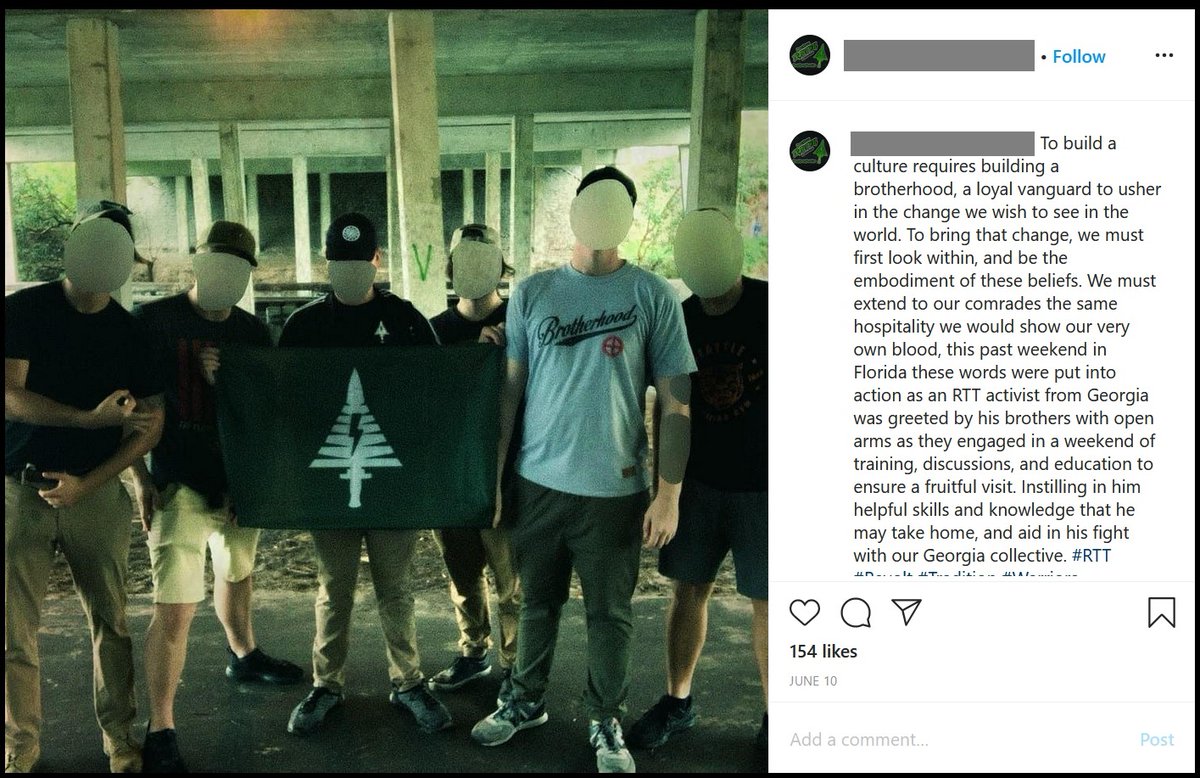 One of Michael P Hagerty, II's closest racist associates is Ryan Saxer, who leads the "Revolt Through Tradition" crew in Florida.Hagerty, II traveled to FL to train with Saxer & co.Saxer was exposed by  @CVAgainstFash on Monday. Check out their piece! https://twitter.com/CVAgainstFash/status/1318280598381862912