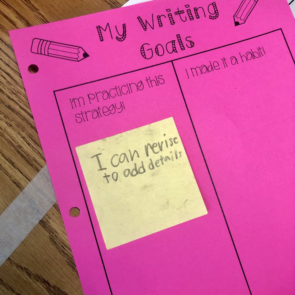 HicksLeaders's tweet photo. It’s W.I.G. Wednesday in 2nd grade! We are setting Wildly Important Goals for our writing!✏️
#bayimpact2020
@BayEaglesSoar https://t.co/HECizT1cwr