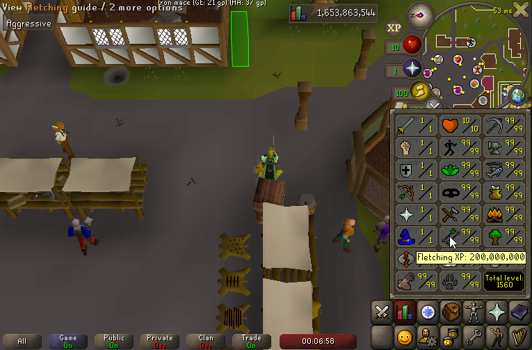 Skill2nd's tweet photo. 200m Fletching! https://t.co/vHna1rM5Ed