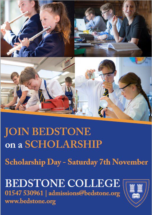 BedstoneCollege's tweet photo. Did you know that Bedstone College offers scholarships in #Art, #Academic, #DesignTechnology, #Music, #AllRound &amp; #Sport?

Join us for our Scholarship Day on 7th November - full details at: https://t.co/eoGJSGZDaD #scholarship 

Please feel free to share #BedstoneFamily https://t.co/uBojok1PdP