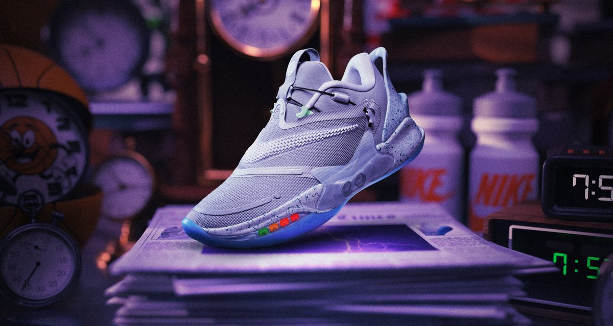 Keuze levering lening Nike Basketball on Twitter: "Paying homage to the silhouette that inspired  the future of footwear, the Adapt BB 2.0 'Mag' merges the color palette of  the original Air Mag with modern Nike