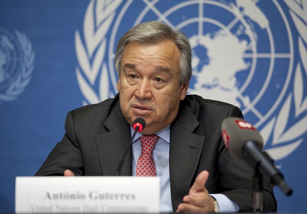 Pulse Nigeria (@pulsenigeria247) on Twitter photo JUST IN: The Secretary-General of the United Nations (<a href="/UN/">United Nations</a>), Antonio Guiterres (<a href="/antonioguterres/">António Guterres</a>) has condemned the violent crackdown on peaceful #EndSARS protesters in Lagos which resulted in deaths and caused many injuries. JUST IN: The Secretary-General of the United Nations (<a href="/UN/">United Nations</a>), Antonio Guiterres (<a href="/antonioguterres/">António Guterres</a>) has condemned the violent crackdown on peaceful #EndSARS protesters in Lagos which resulted in deaths and caused many injuries.