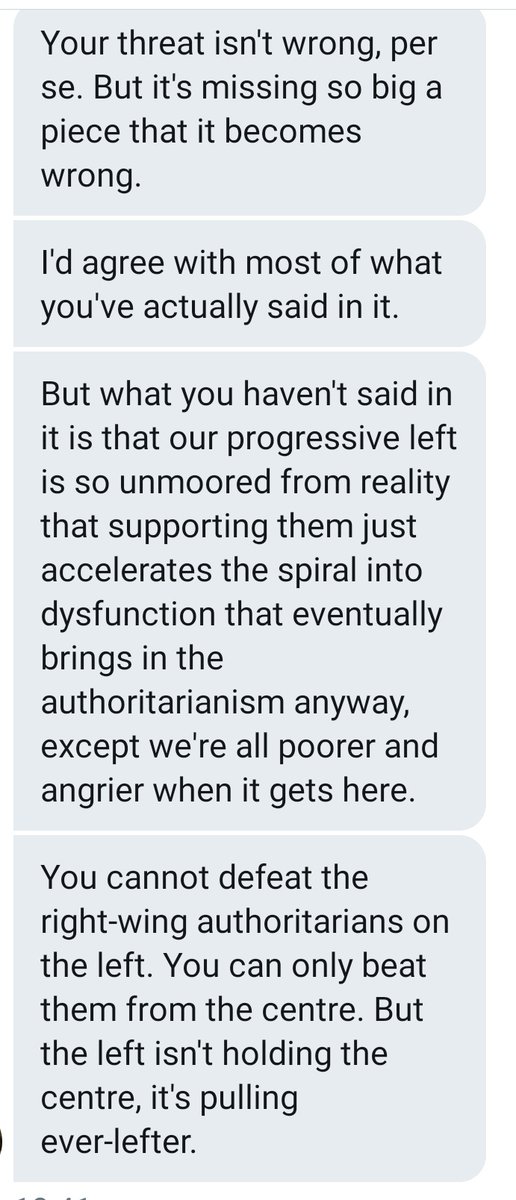 Addendum:Shortly after I posted, I got a DM from someone who might be considered a part of the "second group" and whom I personally consider "principled".I think this part of the conversation is worth sharing. As a practical matter, I think the last paragraph is accurate.