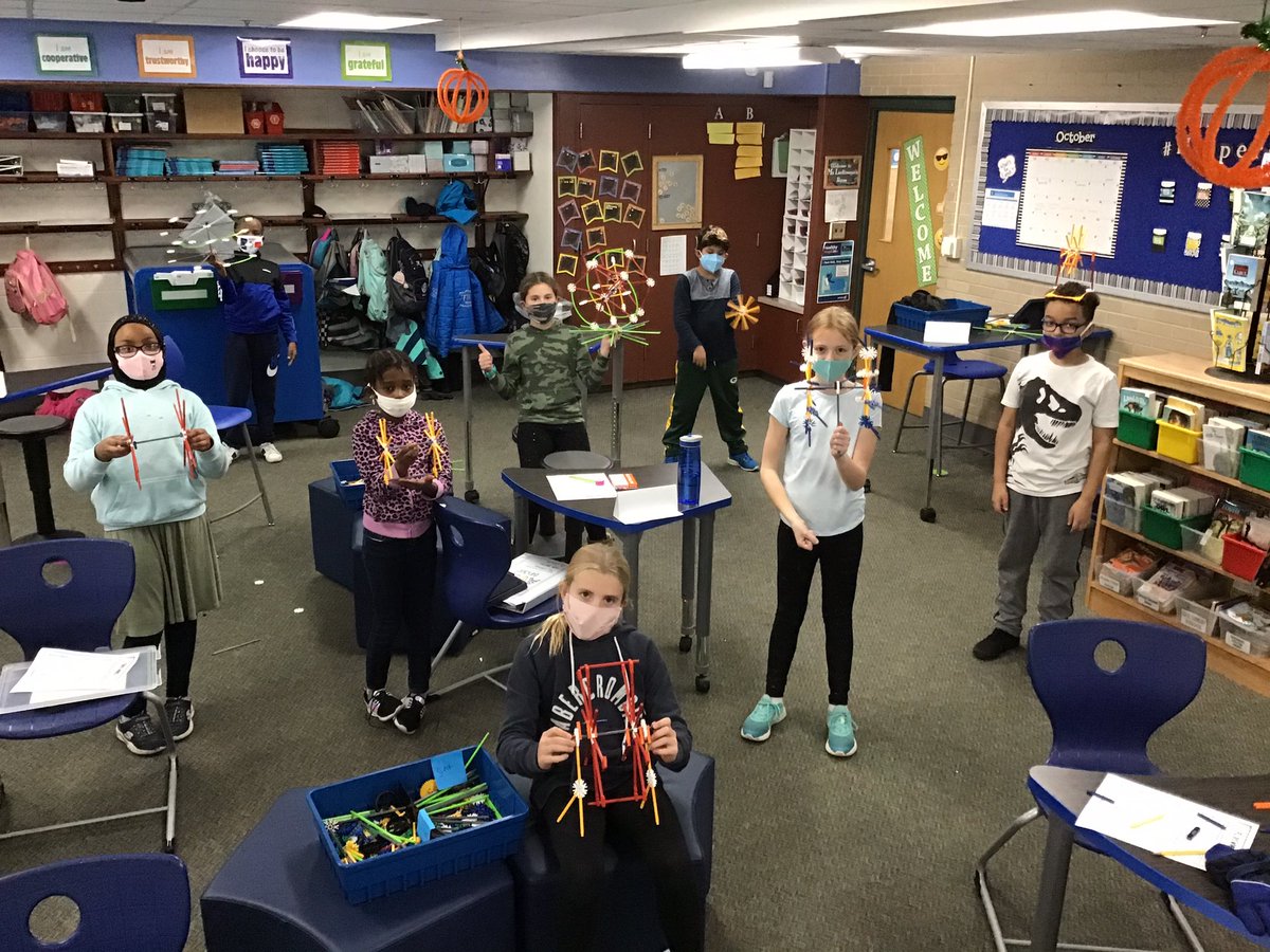 Luckemeyer5AS's tweet photo. Yesterday our students were thinking like engineers as they built Ferris Wheels for a STEM project. The Ferris Wheel was a symbol in the novel we just completed, Tuck Everlasting. 
Look how awesome they turned out! https://t.co/AaVG8GoKdv