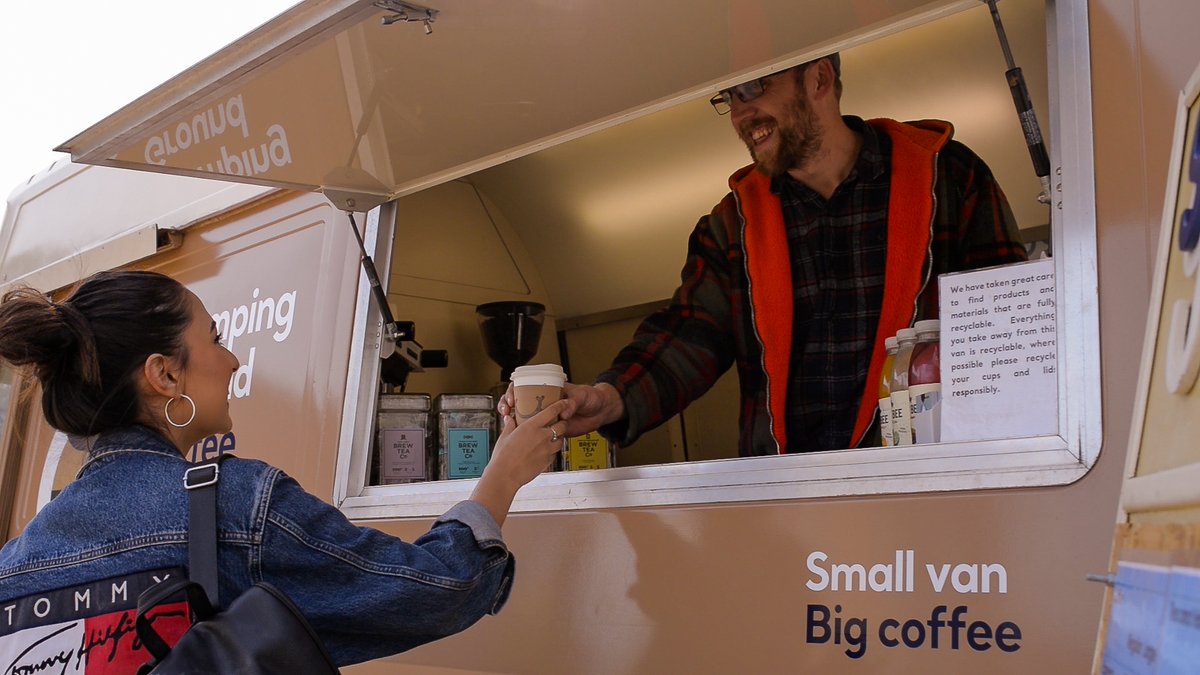 NewBaileyM3's tweet photo. It’s UK Coffee Week and what better way to mark the occasion than with a steaming hot cup of the best coffee in Manchester from @SGCmcr?

Stomping Ground is at New Bailey every Monday-Friday from 7-11am.

#ukcoffeeweek #coffeetruck #stompingground #convertedvan #newbailey https://t.co/EV7yquQxY6