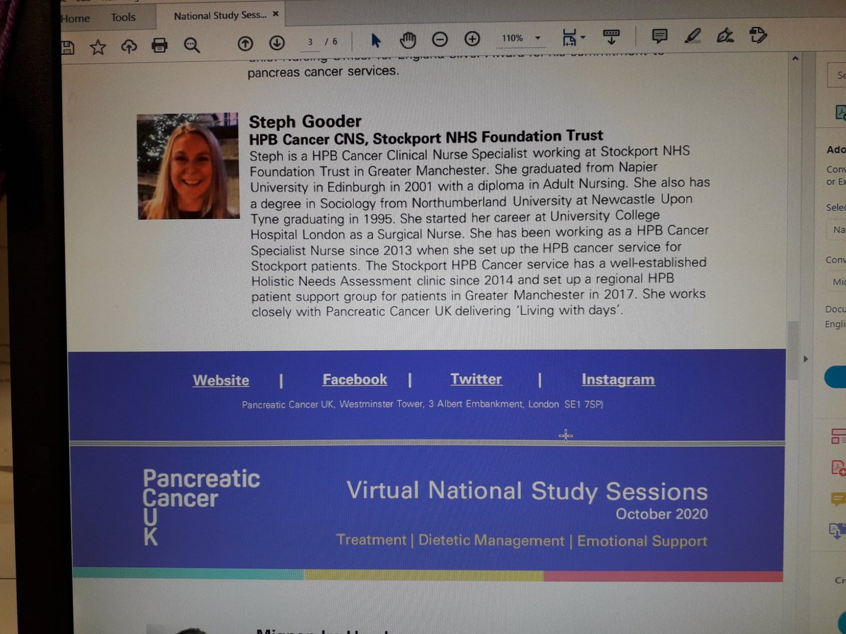 hpb_stockport's tweet image. #pcukstudyday providing support during covid19 and beyond.
Our lead Hpb CNS was invited to join panel on such a importance subject during the virtual PCUK conference. 
@GooderSteph @StockportNHS @GastroNW