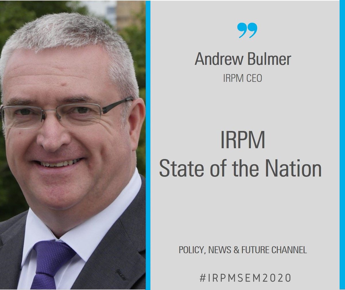Andrew Bulmer takes the mic to talk about 'IRPM State of the Nation' on the Policy, News and Future channel.

#IRPMSEM2020 #IRPM #property #management #leasehold #buildtorent #B2R #PRS #policy #news #future