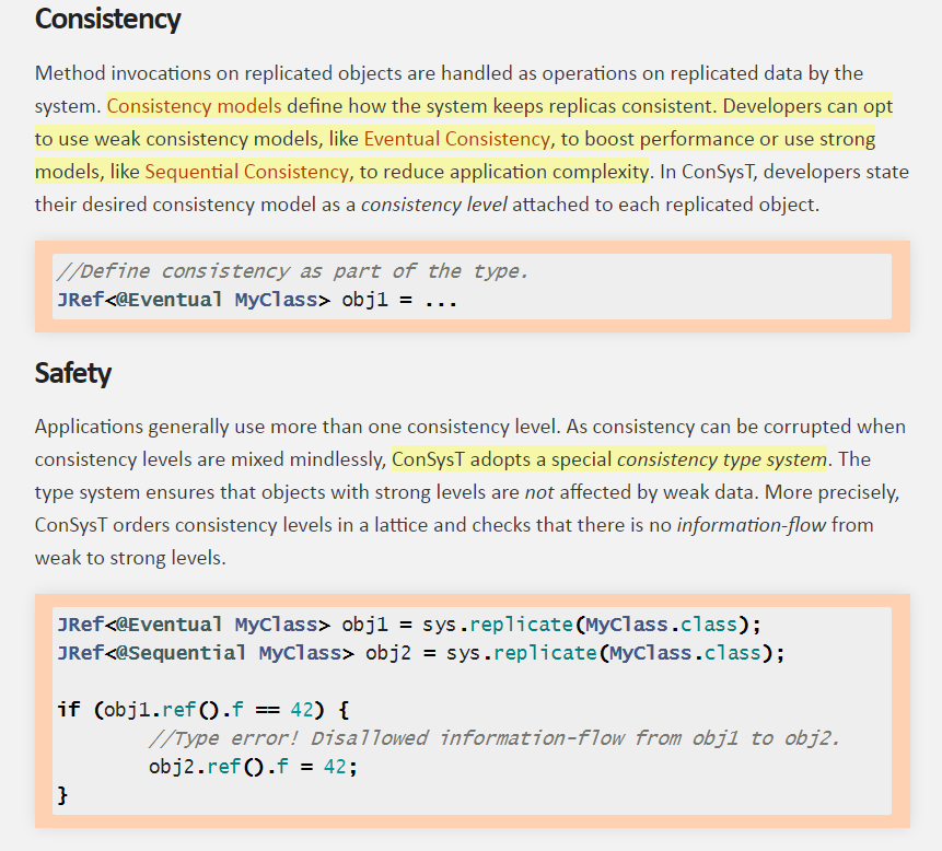 semanticbeeng's tweet photo. "Consistency models define how the system keeps replicas consistent. .. weak consistency models, like #EventualConsistency, to boost performance or use strong models, like #SequentialConsistency, to reduce application complexity"

#Consyst 
#SoftwareArchitecture #DSL
/cc #CRDT https://t.co/7rokGR7caL