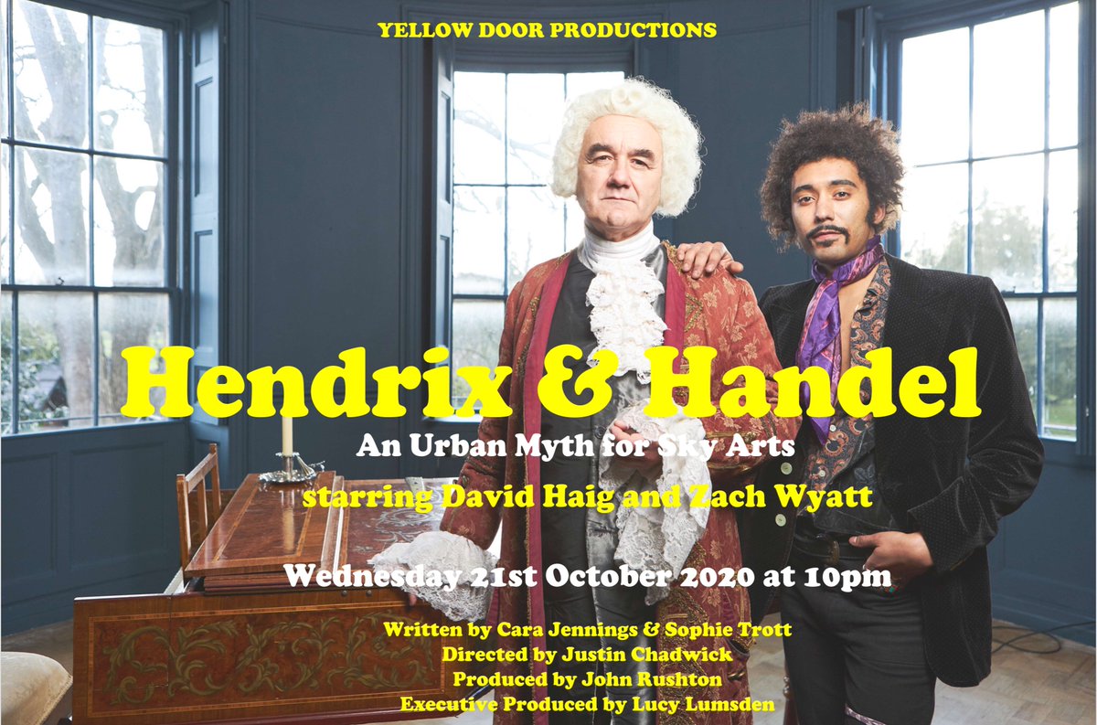 MsSophieTrott's tweet photo. V. Excited. Our Urban Myth tonight at 10pm, Hendrix&amp;Handel, Sky Arts, Freeview channel 11. Big thanks to everyone involved @MsCaraJennings @lucylumsden @knighthallagent @dedwardscasting @LimitedLoFi @intercurator @goldingannakate @morwenna_g https://t.co/iWA1mSUfLI