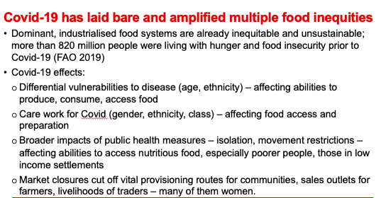 IFIAD_IRELAND's tweet photo. "Covid-19 has laid bare and amplified multiple food inequities" - Melissa Leach, Director of the Institute of Development Studies. @mleach_ids @IDS_UK #IFIAD20 https://t.co/AeVTxsHosP