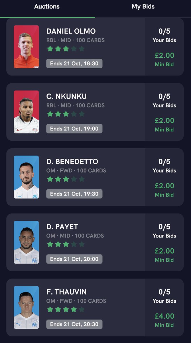 Footstock's tweet photo. ๐ #FootstockEvolution ๐
The second batch of Footstock auctions are now underway as we look towards #ChampionsLeague and #EuropaLeague GW2 โฝ๏ธ
@OM_English and @DieRotenBullen are the big focus, with players starting from just 30p! ๐ซ๐ท ๐ฉ๐ช
https://t.co/jathAzOvDP https://t.co/YKebg7UXG1