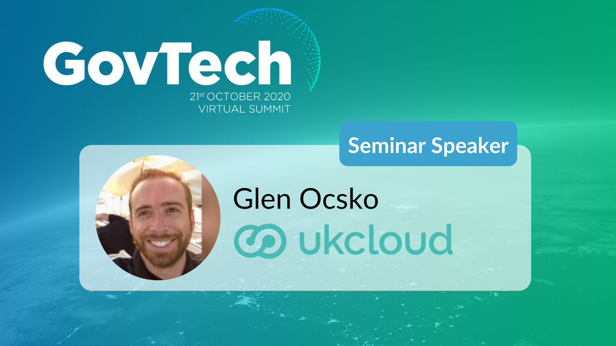 DigiGovExpo's tweet photo. Coming up at 11.30am we have @GlenOcsko from @ukcloudltd to present on 'Multi-cloud for Government Transformation' - and an interactive Q&amp;A with the UK Cloud team after!

Don't miss out

#GovTech2020 #Cloud #Transformation #Tech https://t.co/RW52ZBGDH0
