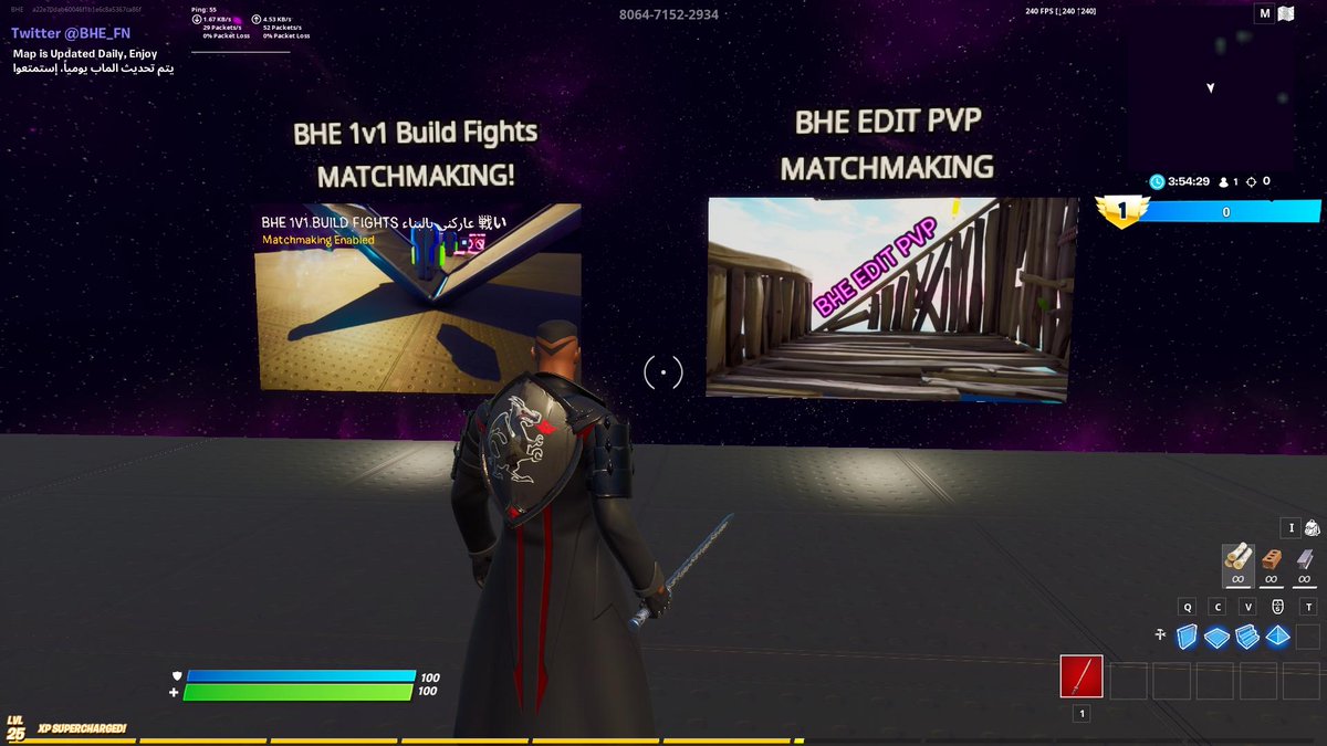 Bhe Matchmaking Is Now Enabled For The 1v1 Build Fight Map And The Edit Pvp Map Still In Testing Phase If You Encounter Any Bugs Or Issues Feel Free To