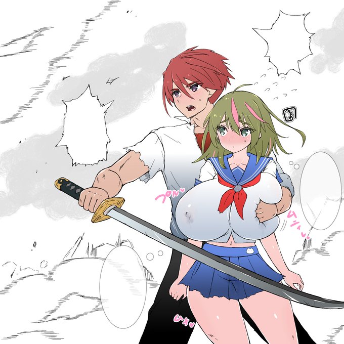 そこ・・・おっぱいだよぉ///
#オリキャラ #オリジナルイラスト 